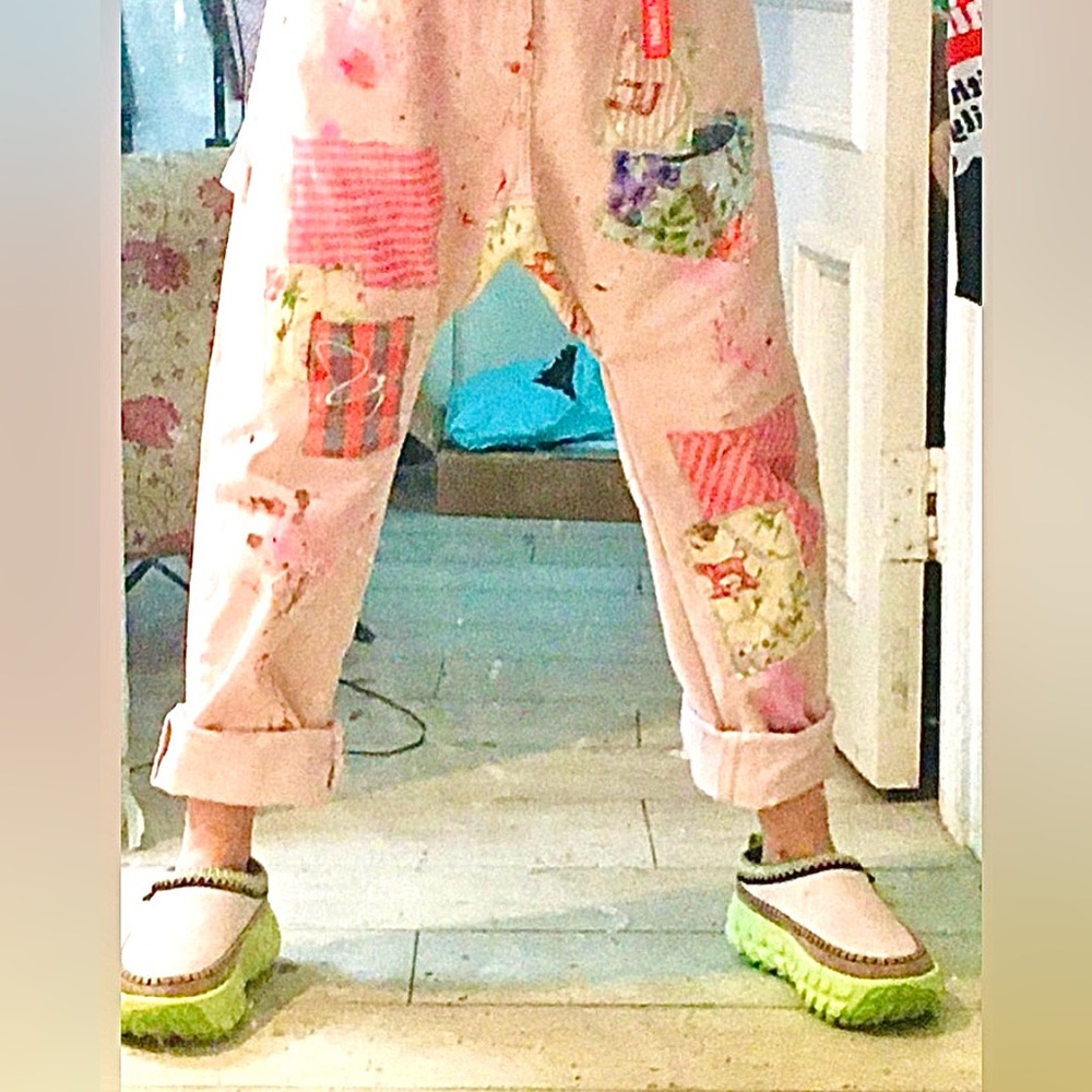 Patchwork Unique Floral Jeans